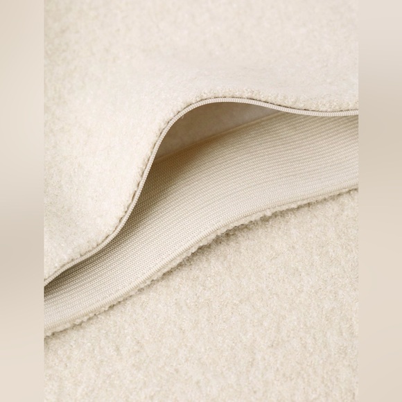 MANGO Beige A-Line Wool Skirt Sz M NWT Midi Long Ecru Off-white Ivory - Picture 4 of 6